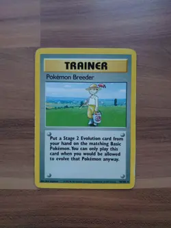 Pokemon Breeder 76 / 102, Rare, Base set , Unlimited, Trainer, Pokemon Card - Image 5