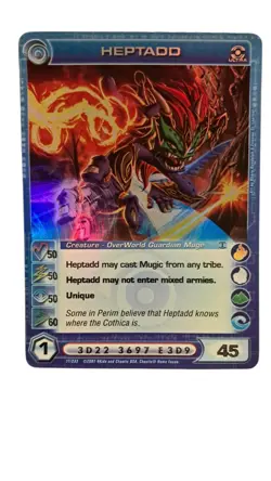 Chaotic Card Heptadd 11/232 Ultra Rare Foil Dawn of Perim 50/50/50/60 45 Energy - Image 1