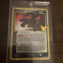 Pokemon Umbreon Star Celebrations Classic Collection Holo Card 17/17 2007 - Image 1
