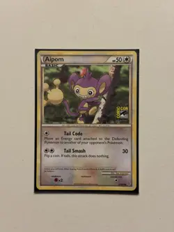 Pokemon TCG Card - Aipom SDCC San Diego Comic Con Stamped 43/95 Promo 2010 - Image 1
