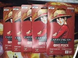 LOT 5x Bandai One Piece Card Game OP-13 Carrying On His Will Booster Packs ENG - Image 1