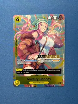 One Piece Card EB03 Winner Jewelry Bonney P-113 Heroines Battle Winner Stamp - Image 1