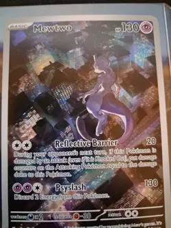 MINT. Centering. ☆☆ Mewtwo 052 Scarlet & Violet Promo Holo Card - Image 2