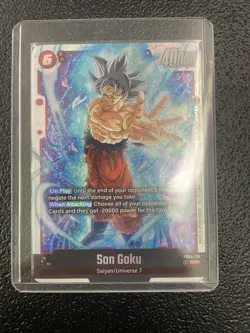 Bandai Son Goku FB04-129 SCR Foil Dragon Ball Super Card Game - Image 1
