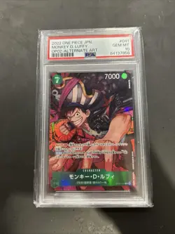 PSA10 Monkey D. Luffy Parallel OP02-041 One Piece Card Japanese - Image 2