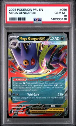 Mega Gengar EX - 056/094 - English Pokemon Card - PSA 10 Gem Mint - #L251 - Image 1