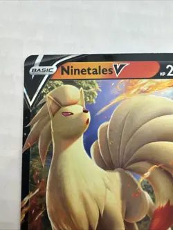 Pokemon Ninetales V Holo Rebel Clash 26 NM Card TCG - Image 5
