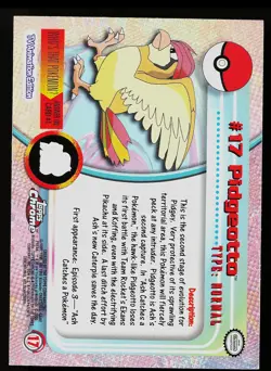 Pokemon Card - Topps Chrome TV Animation Edition Pidgeotto #17 - Image 2