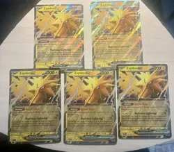 Pokemon Zapdos EX 5 Card Lot Jumbo Black Star Promo 049 MINT!!! POKEMON 151 S&V - Image 2
