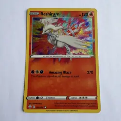 Pokemon TCG Card Reshiram Amazing Rare 017/072 Shining Fates Pack Fresh / NM - Image 1