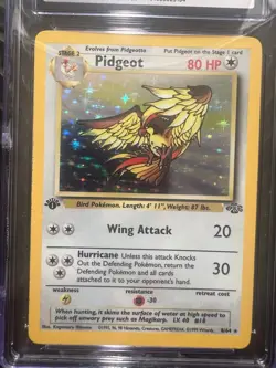 CGC 9 MINT Pidgeot 1999 Jungle 1st Edition 8/64 Holo Pokemon Card - Image 2