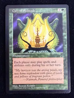 City Of Solitude MTG Visions NM-M **Reserved List** - Image 1