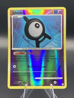 Pokemon Unown [A] Uncommon Diamond and Pearl 65/130 LP Reverse Holo - Image 1