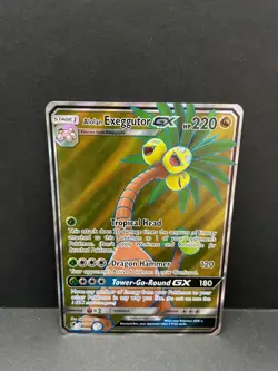 Pokemon Card Alolan Exeggutor GX 107/111 Crimson Invasion Full Art NM - Image 1