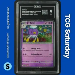 2025 POKEMON MEP BS PROMO MEGA EVOLUTION 1-PACK BLISTER #006 DRIFBLIM HOLO TAG 9 - Image 1