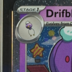 2025 POKEMON MEP BS PROMO MEGA EVOLUTION 1-PACK BLISTER #006 DRIFBLIM HOLO TAG 9 - Image 3