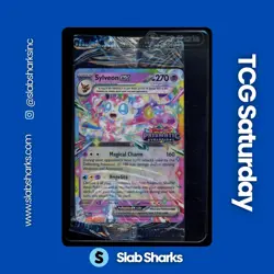 2025 POKEMON PRISMATIC EVOLUTIONS SUPRISE BOX STAMPED PROMO #041/131 SYLVEON EX - Image 1