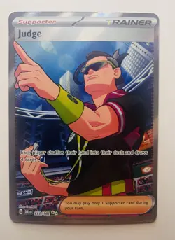 Pokemon Judge 222/182 Full Art SWSH - Destined Rivals NM - Image 1