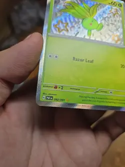 pokemon tcg paldean fates oddish shiny 092/091 nm mint - Image 2