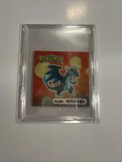 Pokemon Korean Seaweed Lenticular Mega Charizard X - Image 1