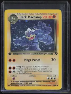 2000 Pokemon Rocket 1st Edition #10 Dark Machamp - Image 1