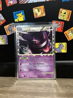 Pokemon Gengar Prime 94/102 Ultra Rare Holo HGSS Triumphant Card - Image 1
