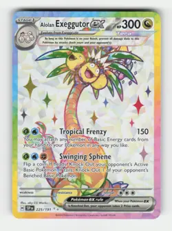 Alolan Exeggutor ex - 225/191 SV08: Surging Sparks (SSP) 225/191 Holofoil Ult... - Image 1