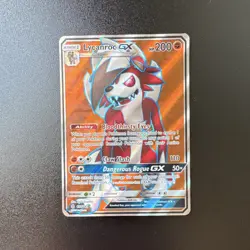 Pokemon TCG SM Guardians Rising Lycanroc GX Full Art Ultra Rare Holo 138/145 - Image 1
