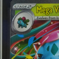 2025 POKEMON MEGA EVOLUTION #003/132 VENUSAUR EX DOUBLE RARE TAG 10 - Image 3