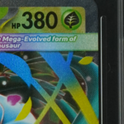 2025 POKEMON MEGA EVOLUTION #003/132 VENUSAUR EX DOUBLE RARE TAG 10 - Image 4