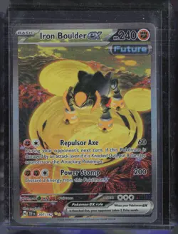 2024 Pokemon Temporal Forces Special Illustration Rare #207 Iron Boulder ex - Image 1