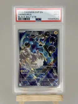 Pokemon Thundurus 209 Scarlet & Violet Promo Full Art Holo PSA 9 2025 - Image 1