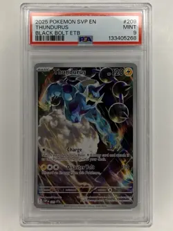 Pokemon Thundurus 209 Scarlet & Violet Promo Full Art Holo PSA 9 2025 - Image 2