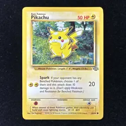 Pokemon TCG Pikachu Jungle 60/64 Red Cheeks Regular Trading Card TCG - Image 1