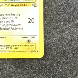 Pokemon TCG Pikachu Jungle 60/64 Red Cheeks Regular Trading Card TCG - Image 5