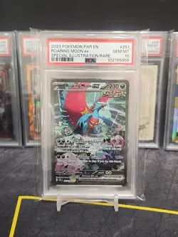 Pokemon Paradox Rift Roaring Moon EX SIR PSA 10 - Image 1