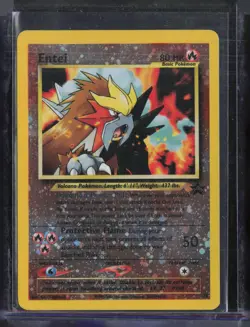 2001 Pokemon Black Star Promo Spell Of The Unknown #34 Entei #2 - Image 1