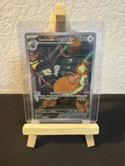 Pokemon Team Rocket's Raticate Destined Rivals Holo Illustration Rare 90 HP 202… - Image 1