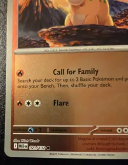 Numel 021/132 Reverse Holo Common Mega Evolution Pokemon TCG - Image 4