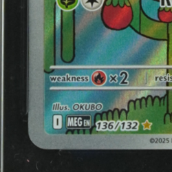 2025 POKEMON MEGA EVOLUTION #136/132 SHUCKLE ILLUSTRATION RARE TAG 9 - Image 5
