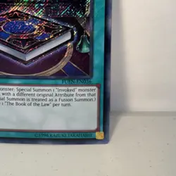 The Book of the Law FUEN-EN036 Secret Rare 1st Edition LP Yugioh TCG - Image 4