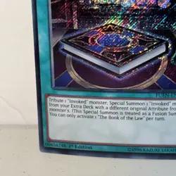 The Book of the Law FUEN-EN036 Secret Rare 1st Edition LP Yugioh TCG - Image 5