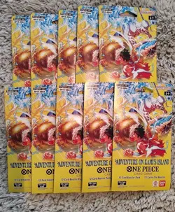 Bandai One Piece TCG OP15-EB04 Sleeved Booster Pack Lot Of 10 New Release - Image 1