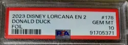 2023 Donald Duck - Deep Sea Diver Disney Lorcana EN 2 Foil ROTF #178 PSA 10 GM - Image 3