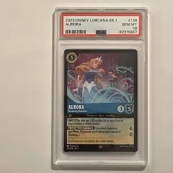 2023 Disney Lorcana EN 1 Aurora Dreaming Guardian #139 PSA 10 Super Rare Nonfoil - Image 1