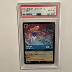 2023 Disney Lorcana EN 1 Aurora Dreaming Guardian #139 PSA 10 Super Rare Nonfoil - Image 2