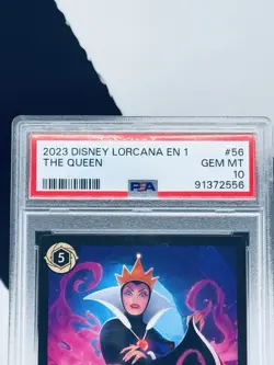 2023 Disney Lorcana The First Chapter Queen Wicked and Vain #56 PSA 10 - Image 2