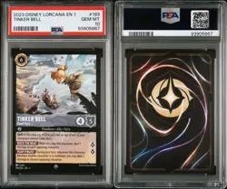 2023 Disney Lorcana Chapter 1 Tinker Bell Giant Fairy #193 PSA 10 Gem Mint - Image 3