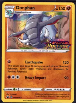 Donphan - (Prerelease) Promo SWSH: Sword & Shield Promo Cards SWSH067 NM - Image 1