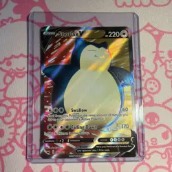 Snorlax V 197/202 Sword & Shield NM Ultra Rare Full Art Pokemon Card - Image 1